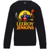 Детский Свитшот Leeroy Jenkins Черный фото