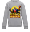 Детский Свитшот Leeroy Jenkins Серый меланж фото