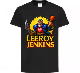 Детская футболка Leeroy Jenkins Черный фото