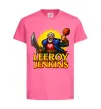 Дитяча футболка Leeroy Jenkins Яскраво-рожевий фото