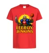 Дитяча футболка Leeroy Jenkins Червоний фото