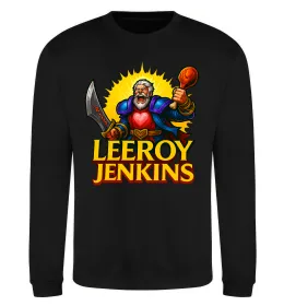 Світшот Leeroy Jenkins Чорний фото