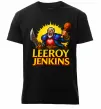 Чоловіча преміум футболка Leeroy Jenkins Чорний фото