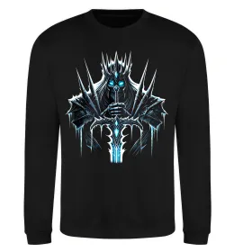 Свитшот Lich king Черный фото