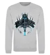 Свитшот Lich king Серый меланж фото