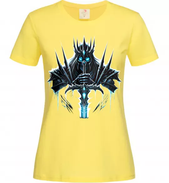 Жіноча футболка Lich king Лимонний фото