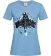 Жіноча футболка Lich king Блакитний фото