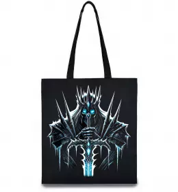 Еко-сумка Lich king Чорний фото