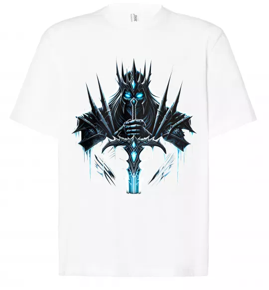 Футболка Оверсайз Lich king Белый фото