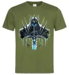 Чоловіча футболка Lich king Оливковий Чоловіча футболка Lich king Оливковий фото