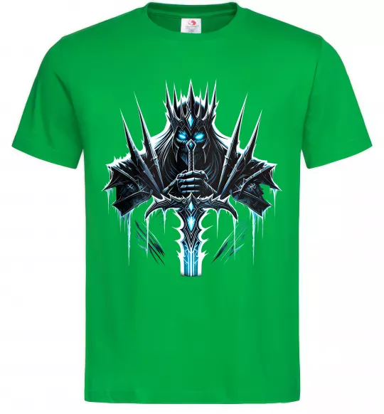 Чоловіча футболка Lich king Зелений фото