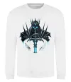 Свитшот Lich king Белый фото