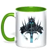Чашка с цветной ручкой Lich king Лаймовый фото