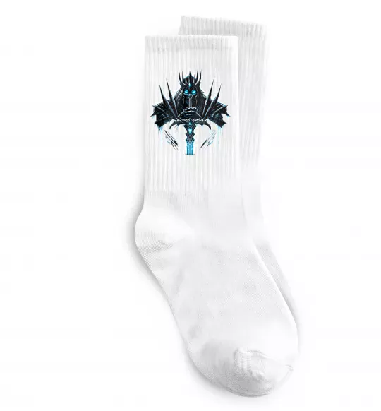 Шкарпетки Lich king Білий фото