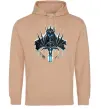 Чоловіча толстовка (худі) Lich king Пісочний фото