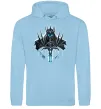 Мужская толстовка (худи) Lich king Голубой фото