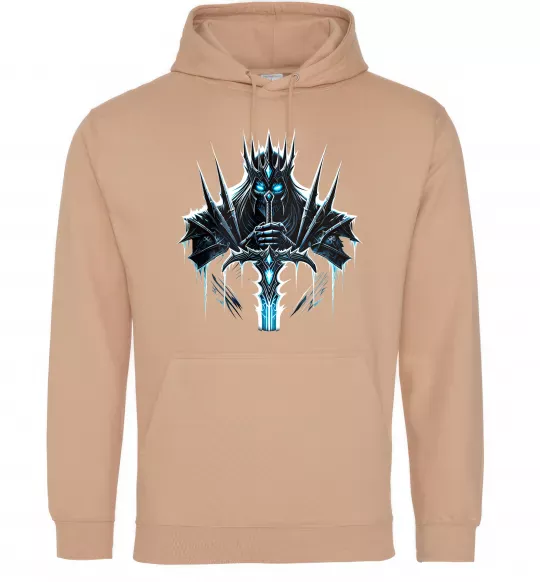 Жіноча толстовка (худі) Lich king Пісочний фото