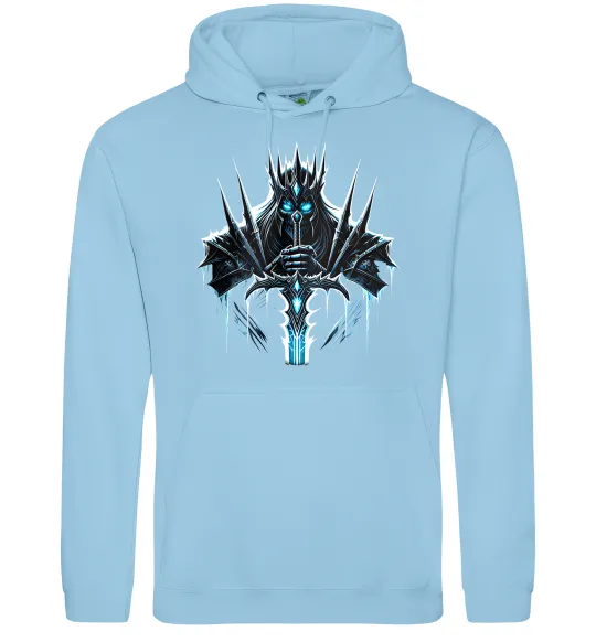 Женская толстовка (худи) Lich king Голубой фото