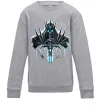 Детский Свитшот Lich king Серый меланж фото