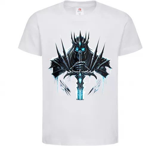 Детская футболка Lich king Белый фото