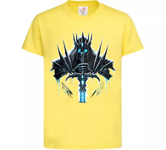 Детская футболка Lich king Лимонный фото