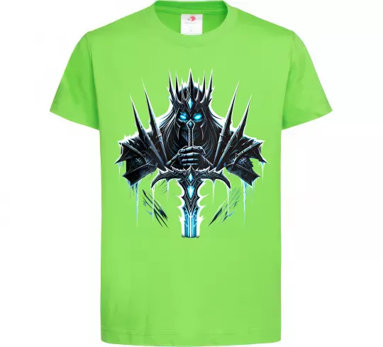 Детская футболка Lich king Лаймовый фото