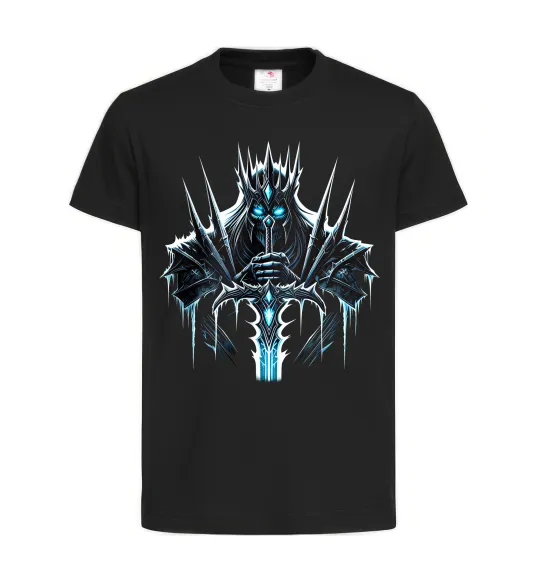 Детская футболка Lich king Черный фото