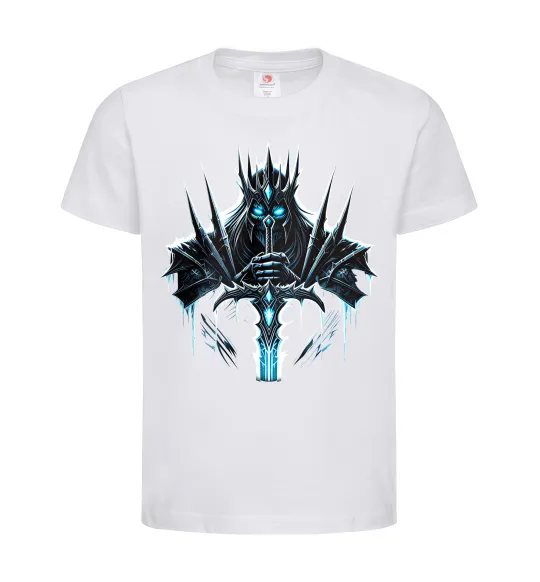 Детская футболка Lich king Белый фото