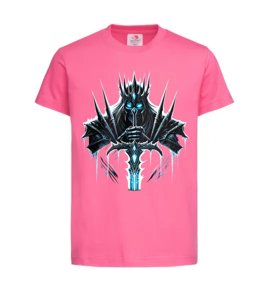 Детская футболка Lich king Ярко-розовый фото