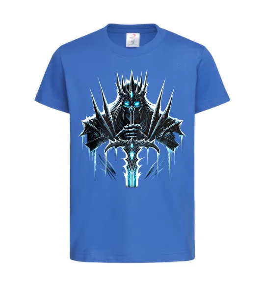 Детская футболка Lich king Ярко-синий фото