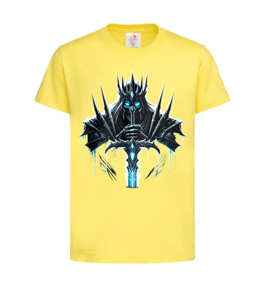 Детская футболка Lich king Лимонный фото