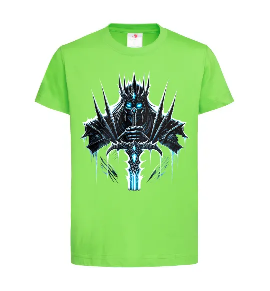 Детская футболка Lich king Лаймовый фото
