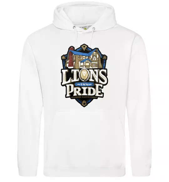 Чоловіча толстовка (худі) Warcraft lions Pride Білий фото