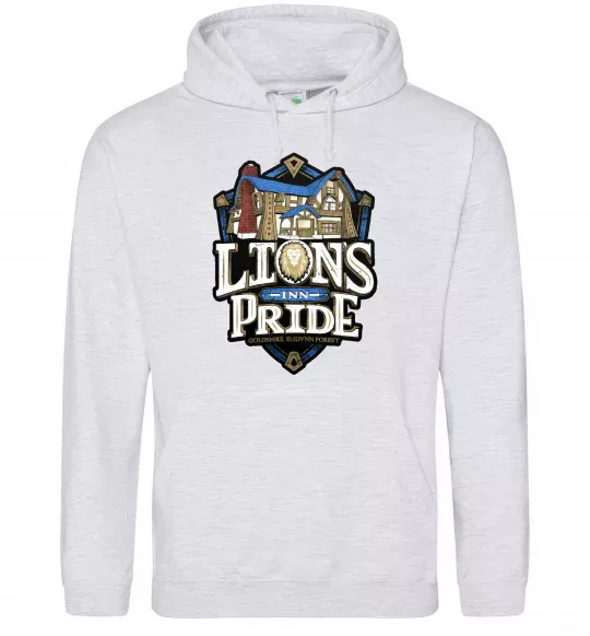 Чоловіча толстовка (худі) Warcraft lions Pride Сірий меланж фото
