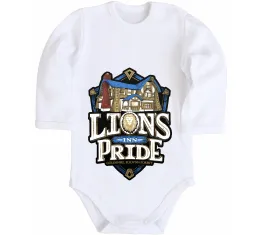 Дитячий бодік Warcraft lions Pride Білий фото