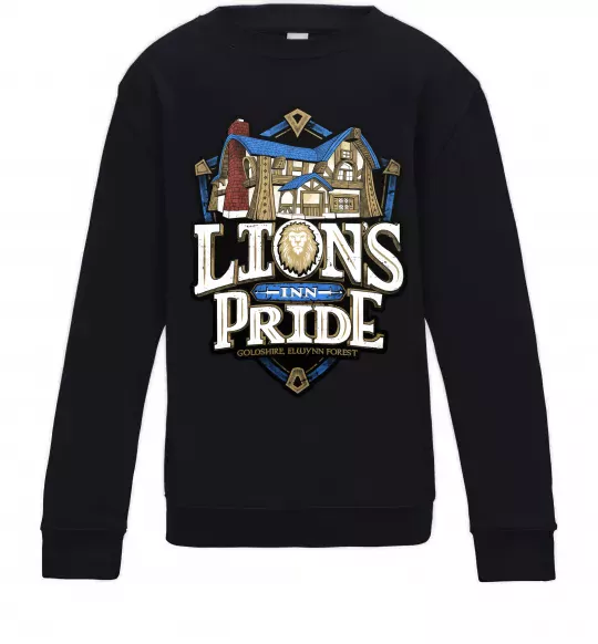 Детский Свитшот Warcraft lions Pride Черный фото