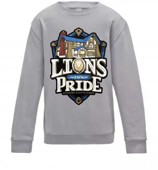 Детский Свитшот Warcraft lions Pride Серый меланж фото