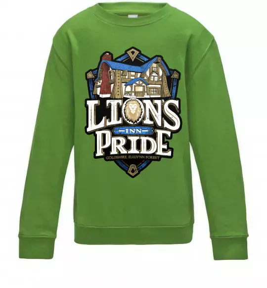 Детский Свитшот Warcraft lions Pride Лаймовый фото