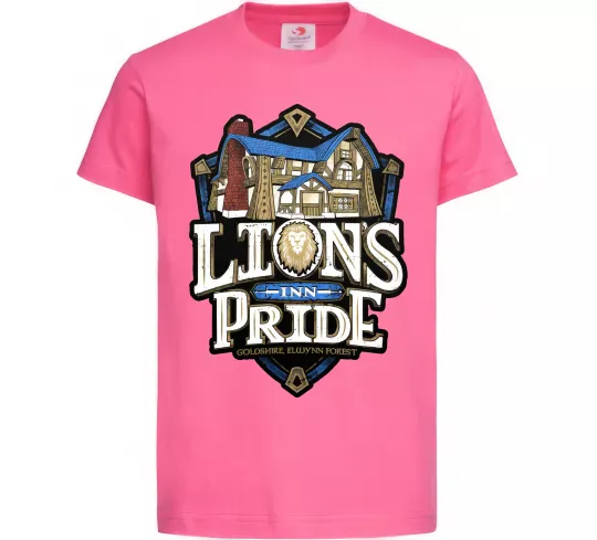 Дитяча футболка Warcraft lions Pride Яскраво-рожевий фото