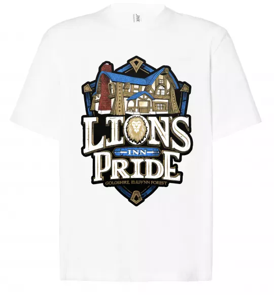 Футболка Оверсайз Warcraft lions Pride Білий фото