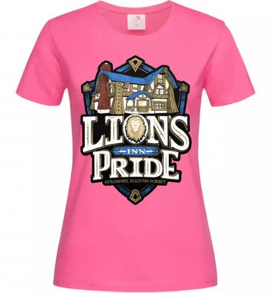 Женская футболка Warcraft lions Pride Ярко-розовый фото