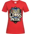 Женская футболка Warcraft lions Pride Красный фото