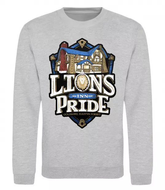 Свитшот Warcraft lions Pride Серый меланж фото