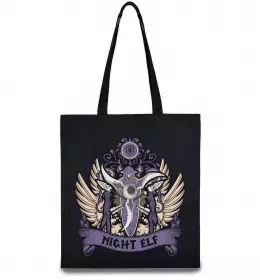 Еко-сумка Night Elf Чорний фото