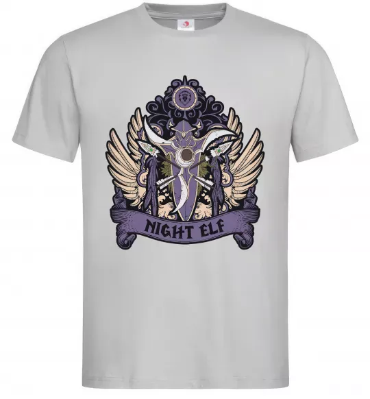Чоловіча футболка Night Elf Сірий фото