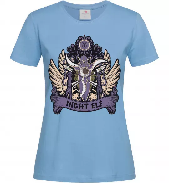 Женская футболка Night Elf Голубой фото