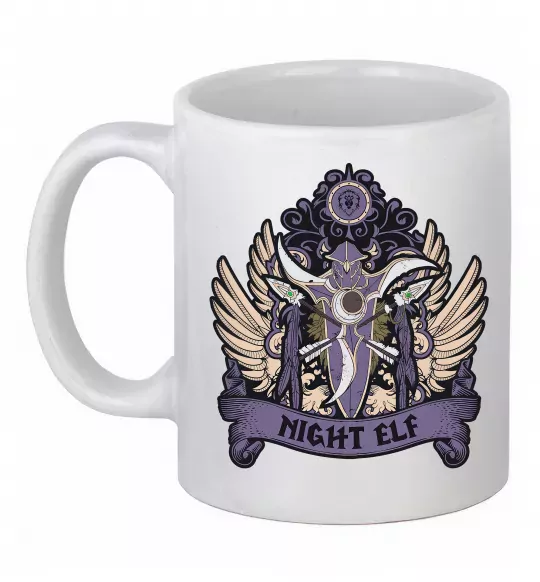 Чашка керамическая Night Elf Белый фото