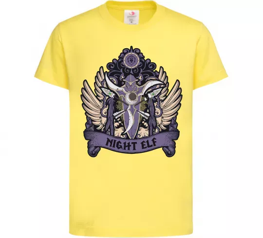 Детская футболка Night Elf Лимонный фото