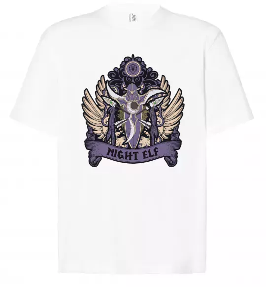 Футболка Оверсайз Night Elf Белый фото