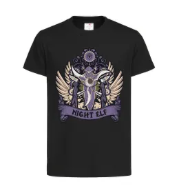 Детская футболка Night Elf Черный фото